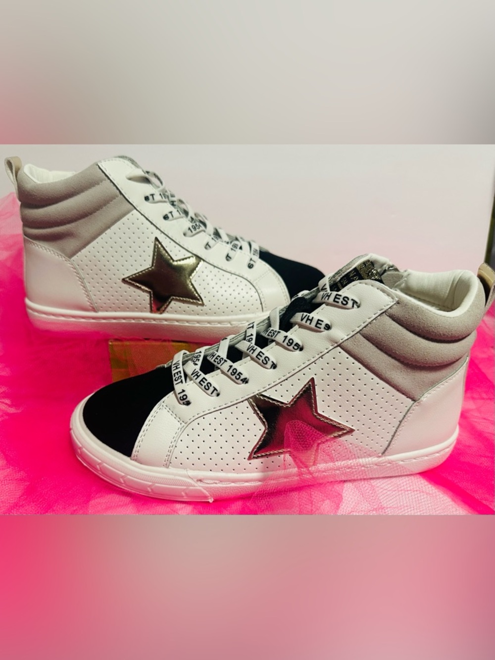 Vintage Havana White/Grey/Black Pop High-Top Sneakers